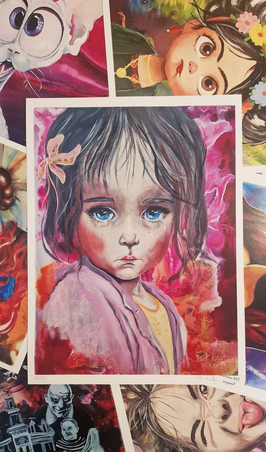 PRINT Blue Eyes of Silence